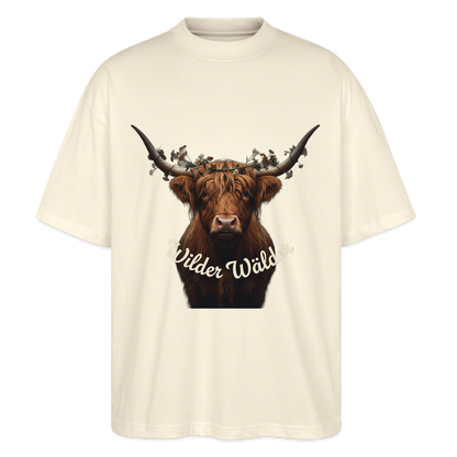 Wilder Wälder – Schwarzwald Highland Rind | Stanley/Stella Oversized Unisex Bio T-Shirt Blaster - Natur