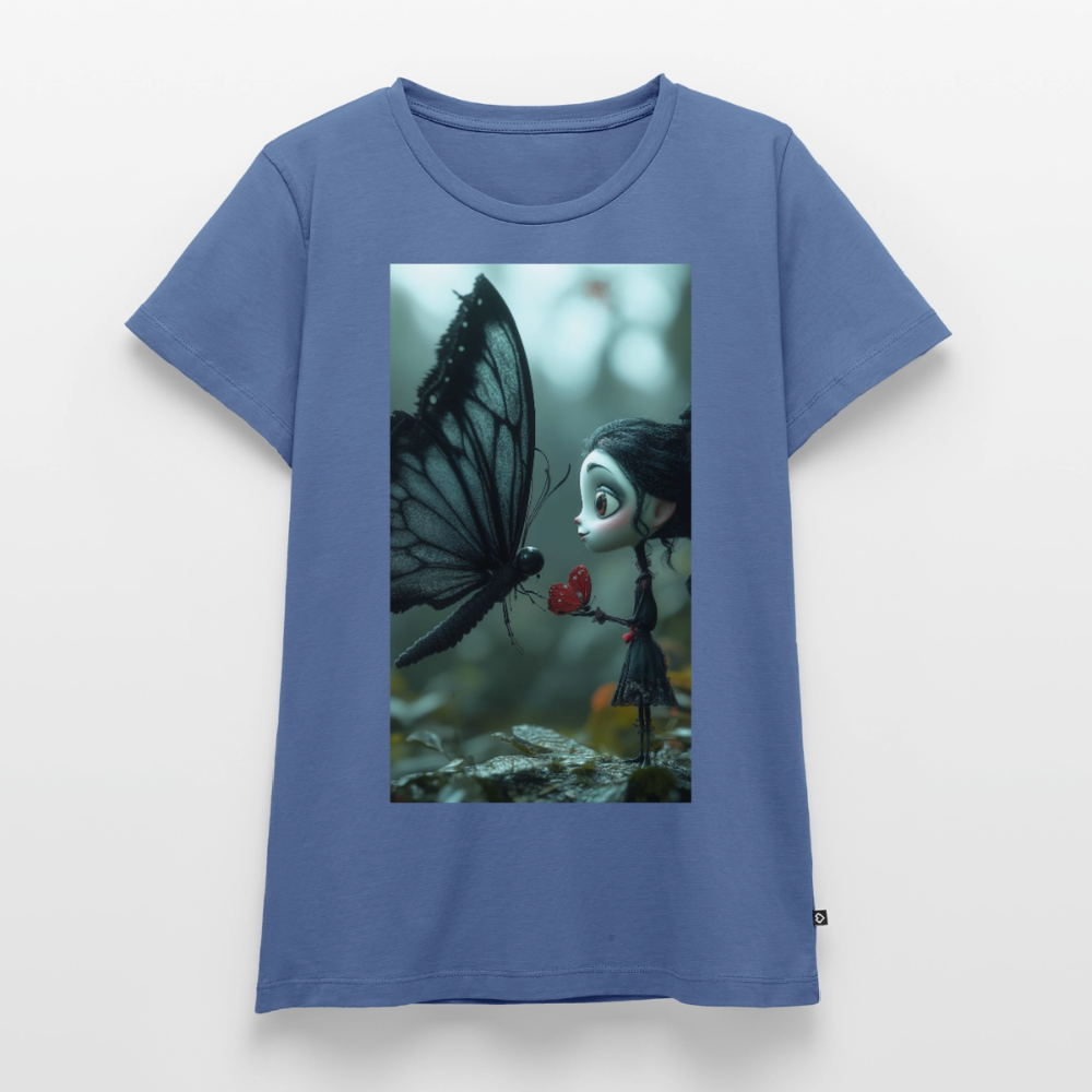 Mut für einen Moment | Frauen Premium T-Shirt - Taubenblau