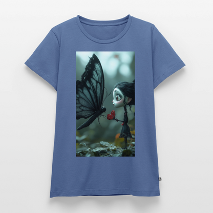 Mut für einen Moment | Frauen Premium T-Shirt - Taubenblau
