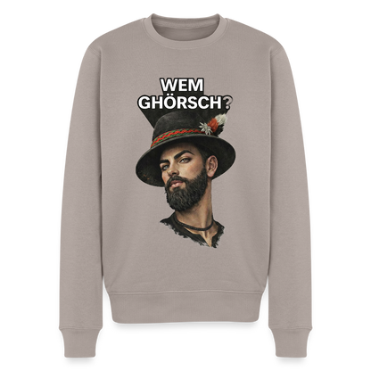 Wem ghörsch? – Alemannische Klärung |  Männer Premium Pullover - Taupe