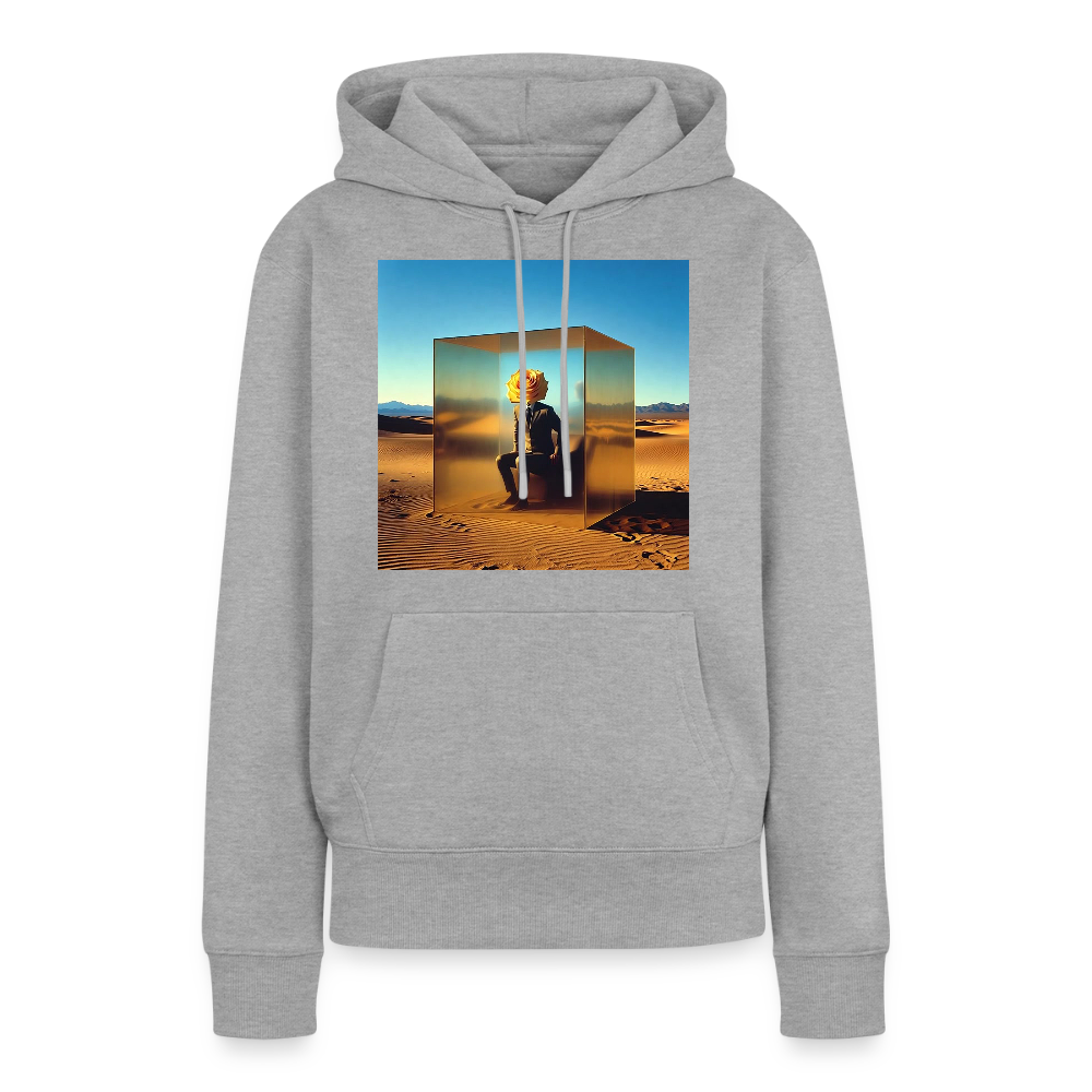 Gefühle unter Glas | Frauen Premium Hoodie - Grau meliert