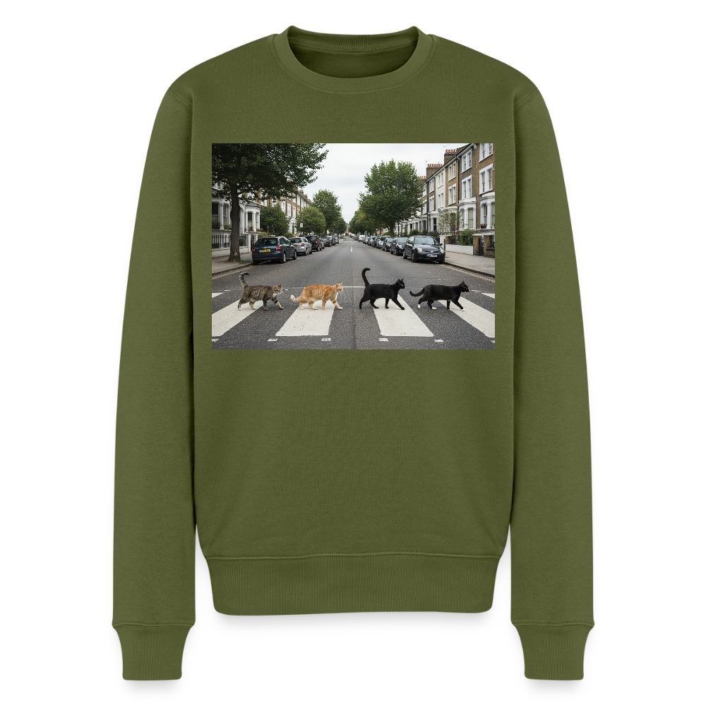 The Purrfect Crossing – Wir waren vor der Band da |  Männer Premium Pullover - Khaki