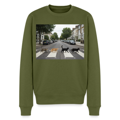 The Purrfect Crossing – Wir waren vor der Band da |  Männer Premium Pullover - Khaki