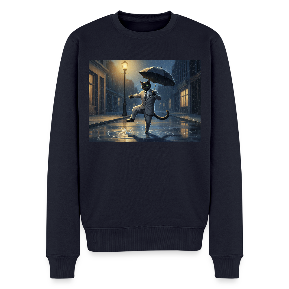 Krümel tanzt im Regen |  Männer Premium Pullover - Navy