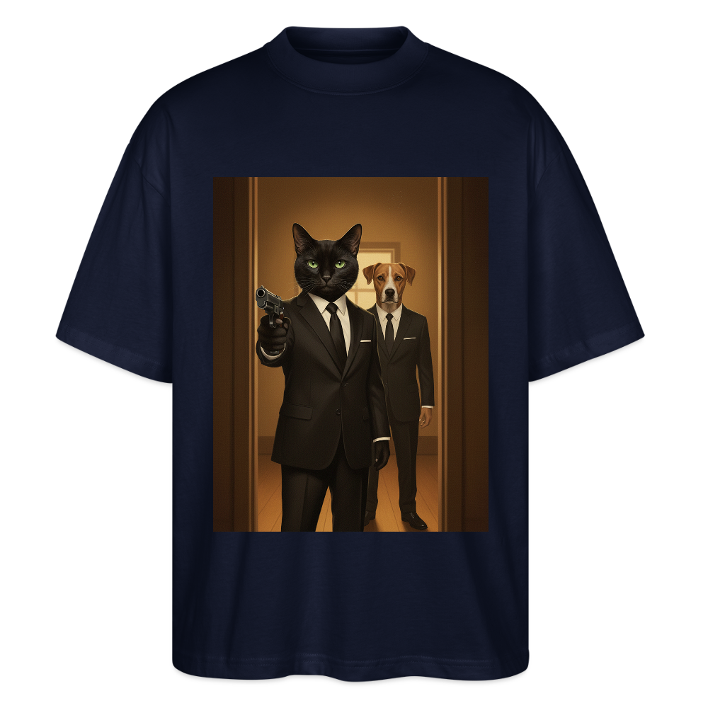 Krümel – Say Meow Again | Stanley/Stella Oversized Unisex Bio T-Shirt Blaster - Navy