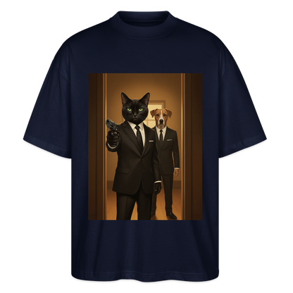 Krümel – Say Meow Again | Stanley/Stella Oversized Unisex Bio T-Shirt Blaster - Navy
