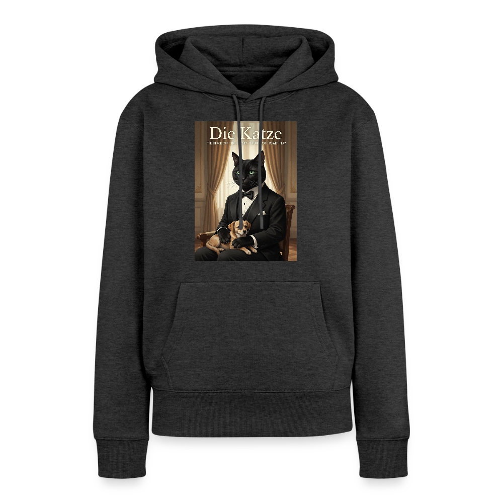 Die Katze – Krümel regelt das | Frauen Premium Hoodie - Anthrazit meliert