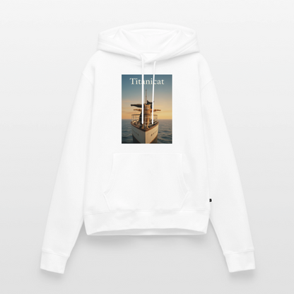 Titanicat – Ich bin der König der Kratzbäume | Frauen Premium Hoodie - Weiß