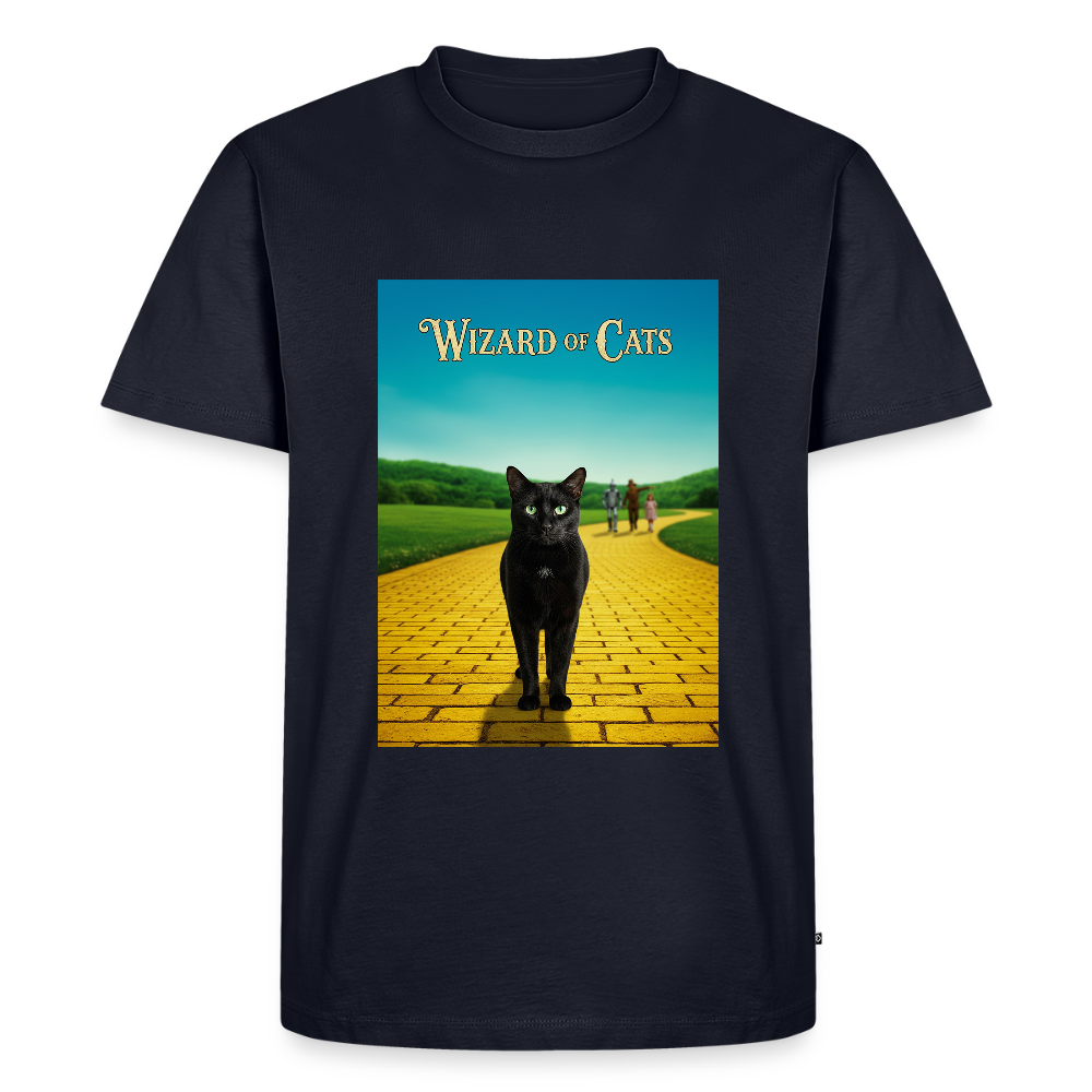 Wizard of Cats – Der gelbe Weg gehört Krümel | Männer Premium T-Shirt - Navy
