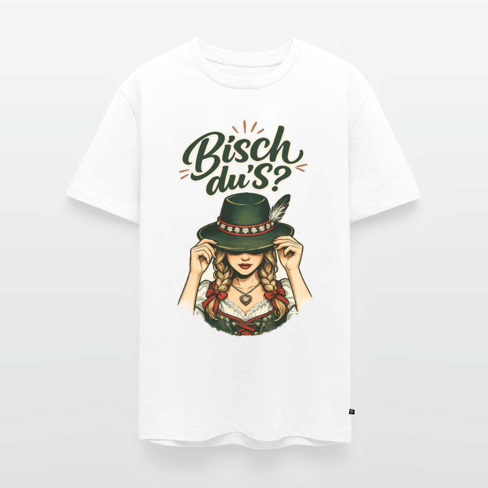 Bisch du’s? – Der Blick sagt alles | Männer Premium T-Shirt - Weiß