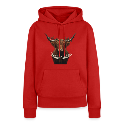 Wilder Wälder – Schwarzwald Highland Rind | Frauen Premium Hoodie - Rot