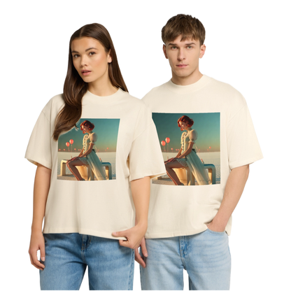 Leise Gedanken bei lauter Farben | Stanley/Stella Oversized Unisex Bio T-Shirt Blaster - Natur