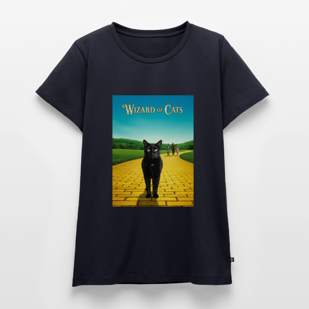 Wizard of Cats – Der gelbe Weg gehört Krümel | Frauen Premium T-Shirt - Navy