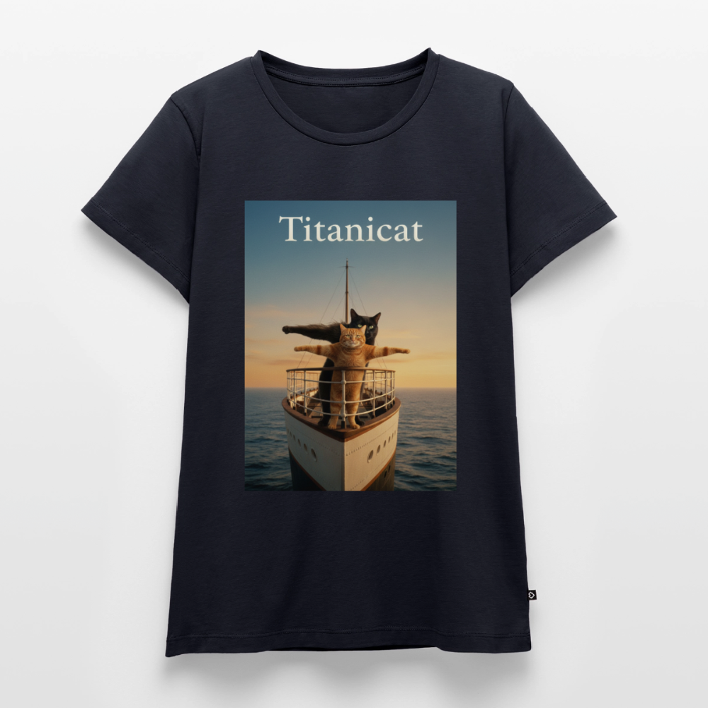 Titanicat – Ich bin der König der Kratzbäume | Frauen Premium T-Shirt - Navy