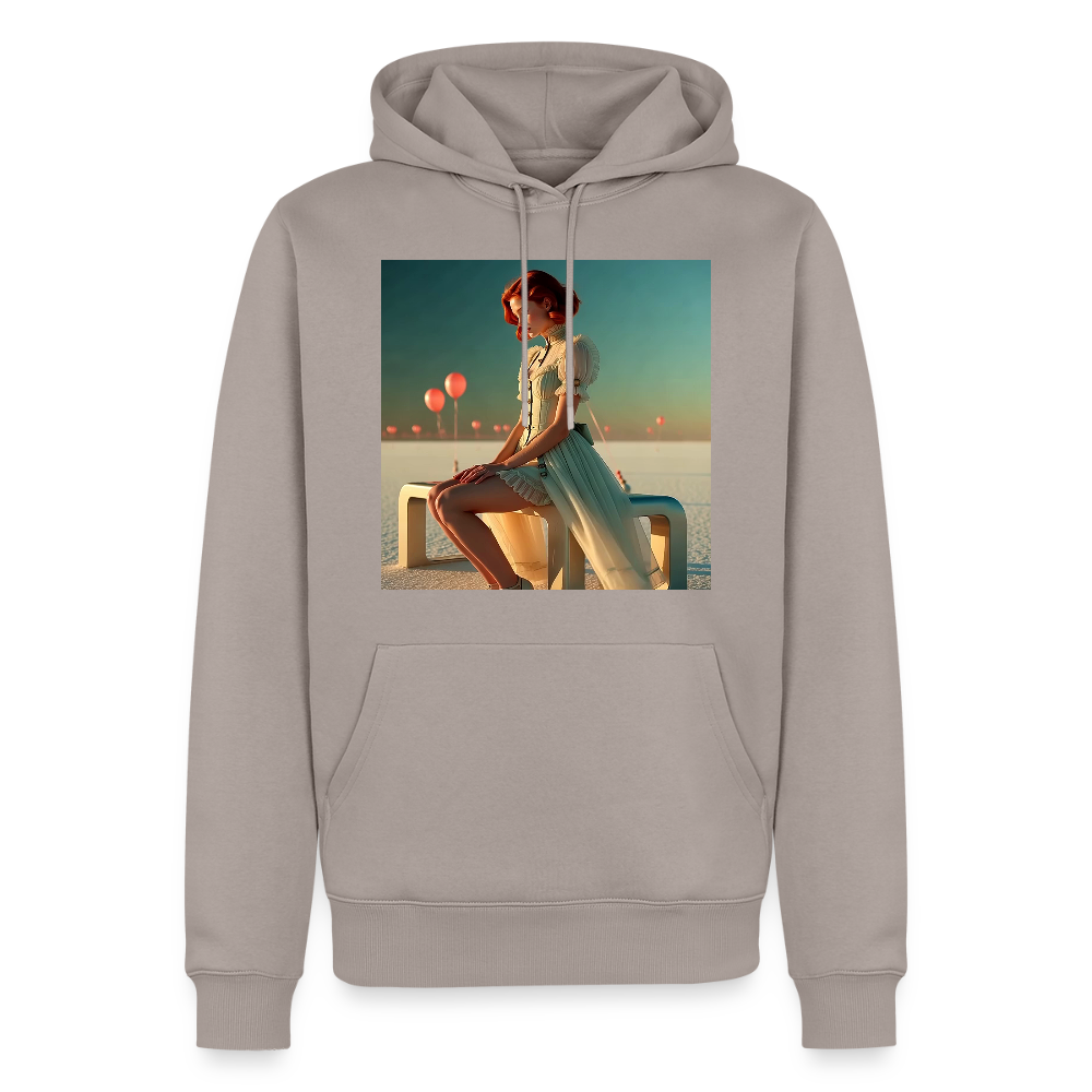 Leise Gedanken bei lauter Farben | Männer Premium Hoodie - Taupe