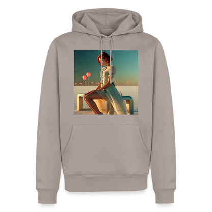 Leise Gedanken bei lauter Farben | Männer Premium Hoodie - Taupe