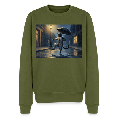 Krümel tanzt im Regen |  Männer Premium Pullover - Khaki