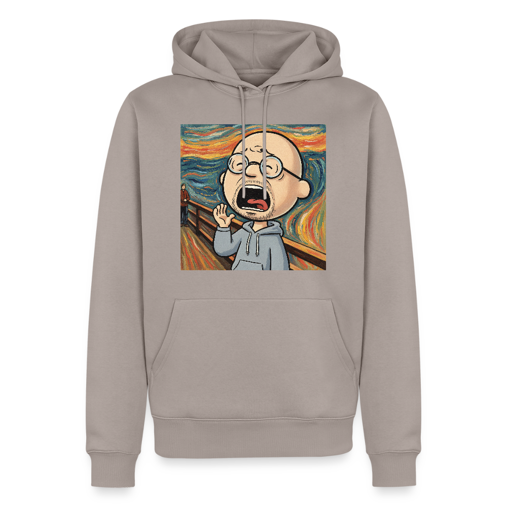 Der Schrei… aber heute bin ich dran | Männer Premium Hoodie - Taupe