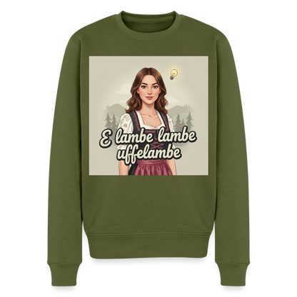 E Lambe, lambe, uffelambe – Alemannischer Geistesblitz |  Männer Premium Pullover - Khaki