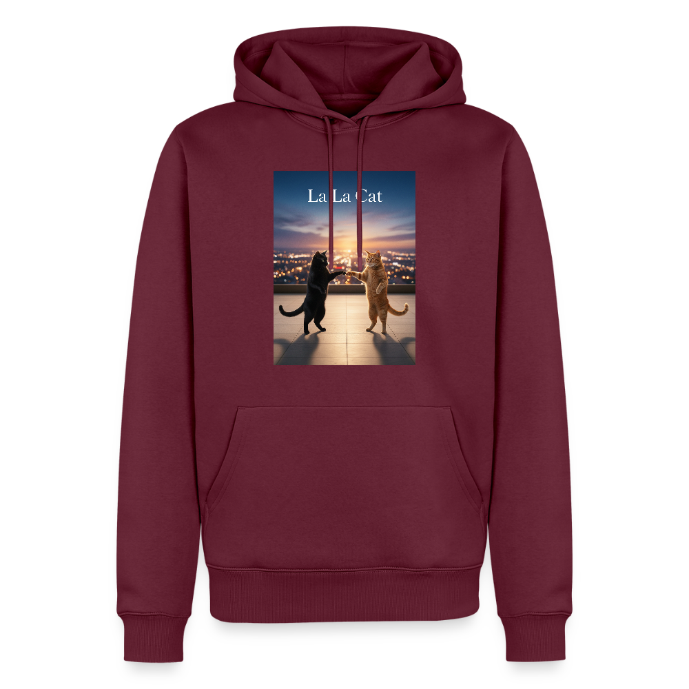 La La Cat – Tanz über den Dächern | Männer Premium Hoodie - Burgunderrot