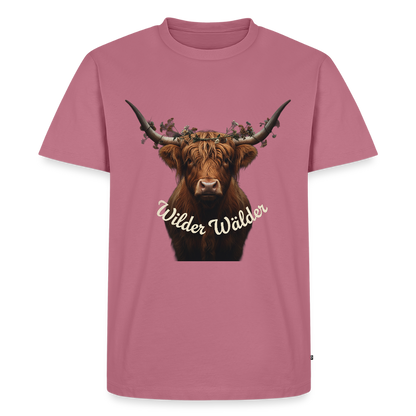 Wilder Wälder – Schwarzwald Highland Rind | Männer Premium T-Shirt - Mauve