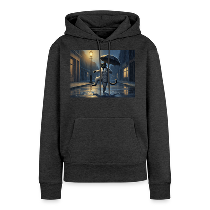 Krümel tanzt im Regen | Frauen Premium Hoodie - Anthrazit meliert