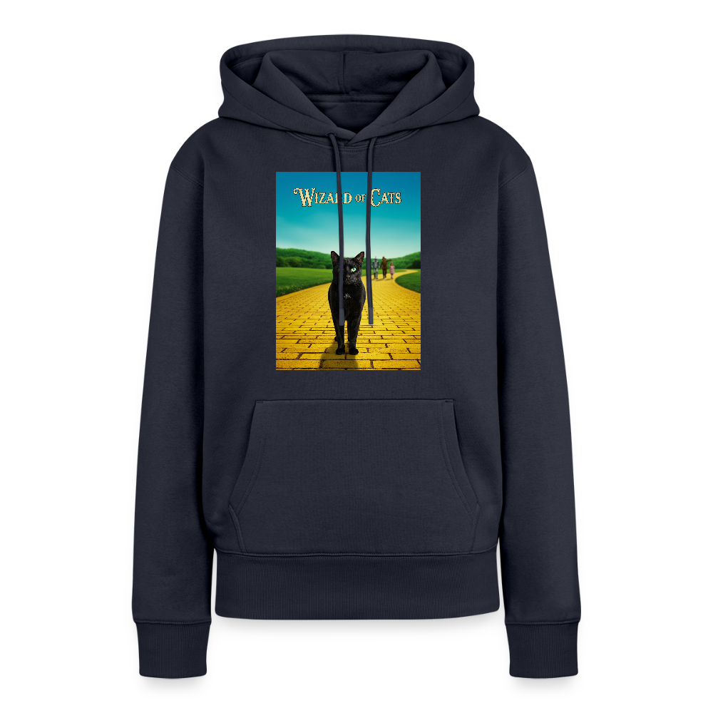 Wizard of Cats – Der gelbe Weg gehört Krümel | Frauen Premium Hoodie - Navy