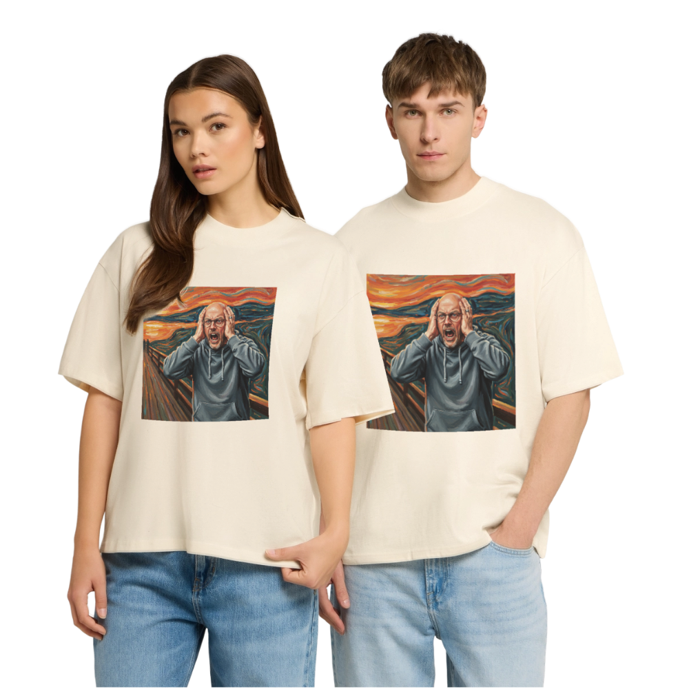 Der Schrei… wenn es wirklich reicht | Stanley/Stella Oversized Unisex Bio T-Shirt Blaster - Natur