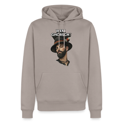 Wem ghörsch? – Alemannische Klärung | Männer Premium Hoodie - Taupe