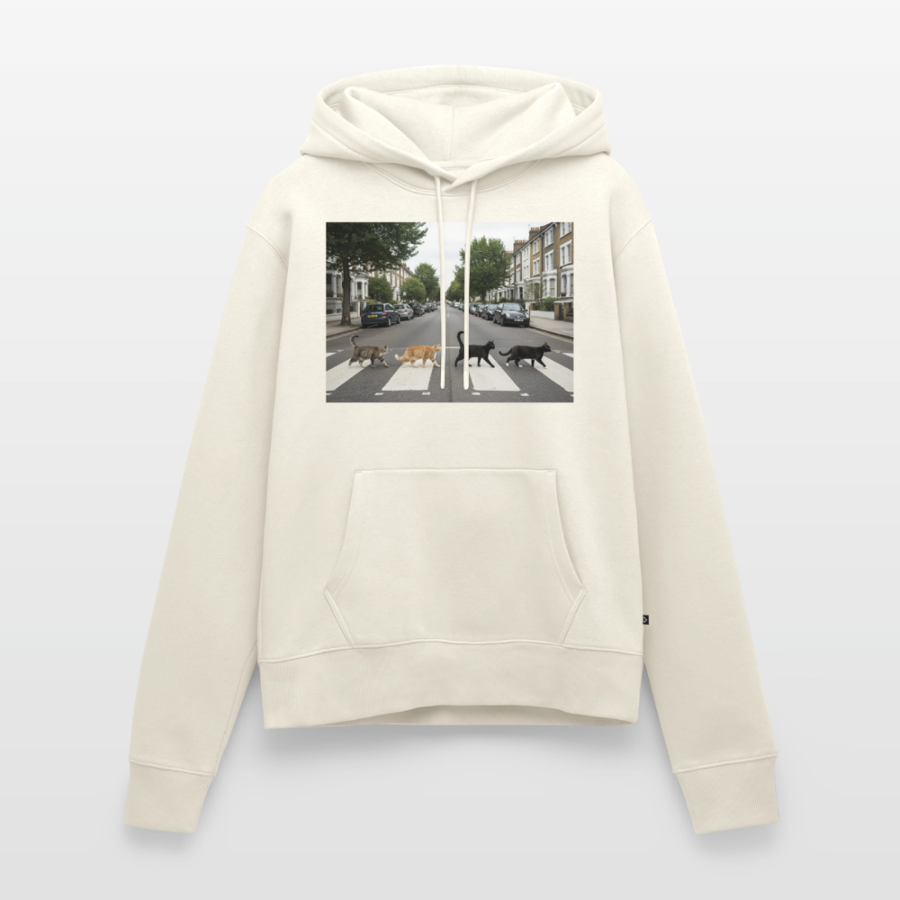 The Purrfect Crossing – Wir waren vor der Band da | Frauen Premium Hoodie - Naturweiß