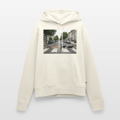 The Purrfect Crossing – Wir waren vor der Band da | Frauen Premium Hoodie - Naturweiß