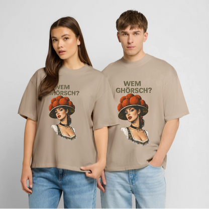 Wem ghörsch? – Schwarzwald Edition | Stanley/Stella Oversized Unisex Bio T-Shirt Blaster - Steingrau