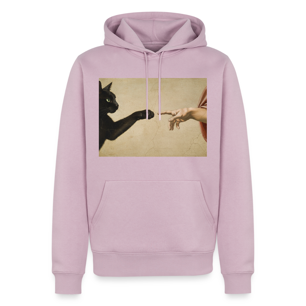 Die Erschaffung Adams… aber die Katze war schneller | Männer Premium Hoodie - Altrosa