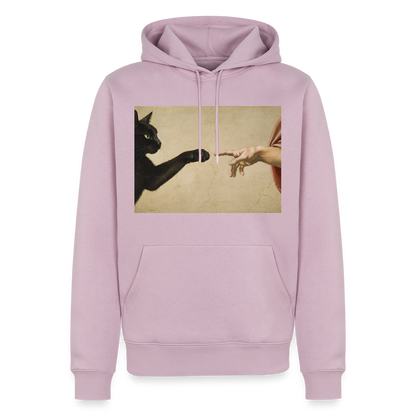 Die Erschaffung Adams… aber die Katze war schneller | Männer Premium Hoodie - Altrosa