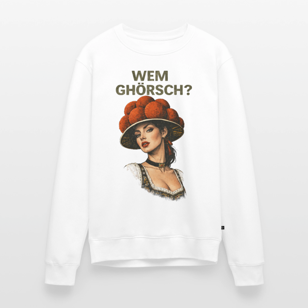 Wem ghörsch? – Schwarzwald Edition |  Männer Premium Pullover - Weiß