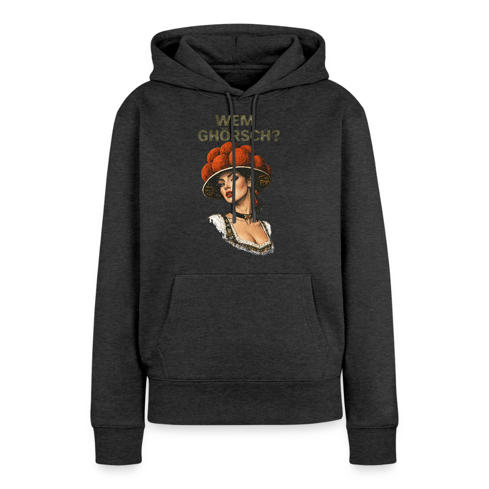 Wem ghörsch? – Schwarzwald Edition | Frauen Premium Hoodie - Anthrazit meliert