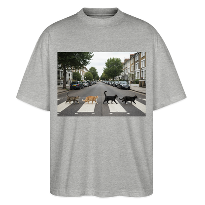 The Purrfect Crossing – Wir waren vor der Band da | Stanley/Stella Oversized Unisex Bio T-Shirt Blaster - Grau meliert