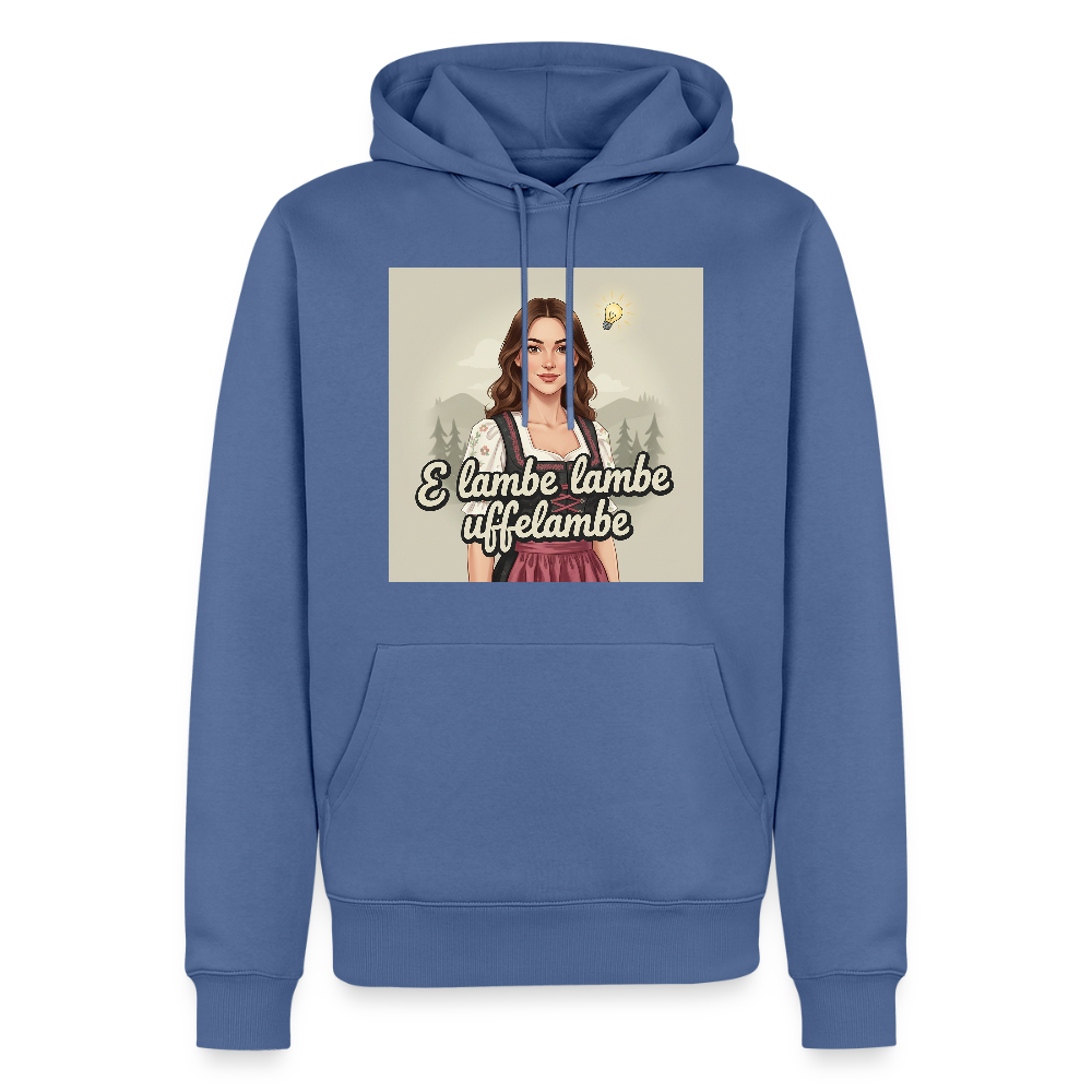 E Lambe, lambe, uffelambe – Alemannischer Geistesblitz | Männer Premium Hoodie - Taubenblau