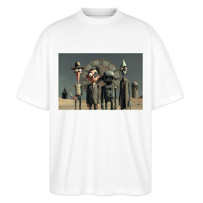 Pünktlich zu spät – Die seltsame Gesellschaft | Stanley/Stella Oversized Unisex Bio T-Shirt Blaster - Weiß