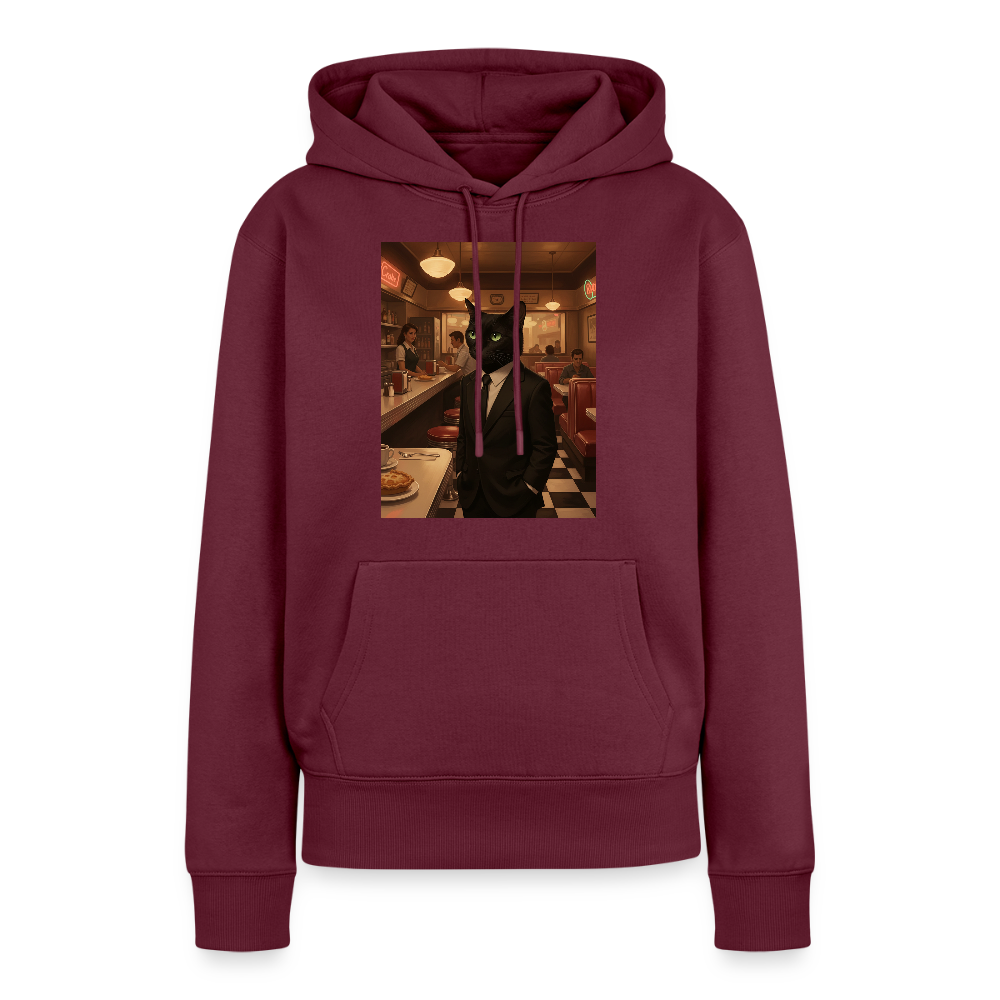 Krümel – Royale mit Pfote | Frauen Premium Hoodie - Burgunderrot