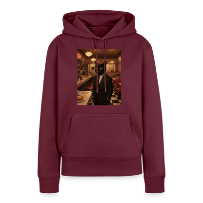 Krümel – Royale mit Pfote | Frauen Premium Hoodie - Burgunderrot