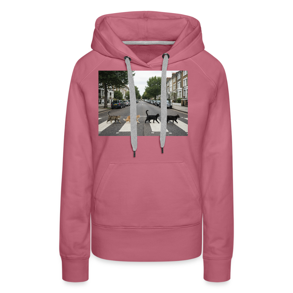 The Purrfect Crossing – Wir waren vor der Band da | Frauen Premium Hoodie - Malve