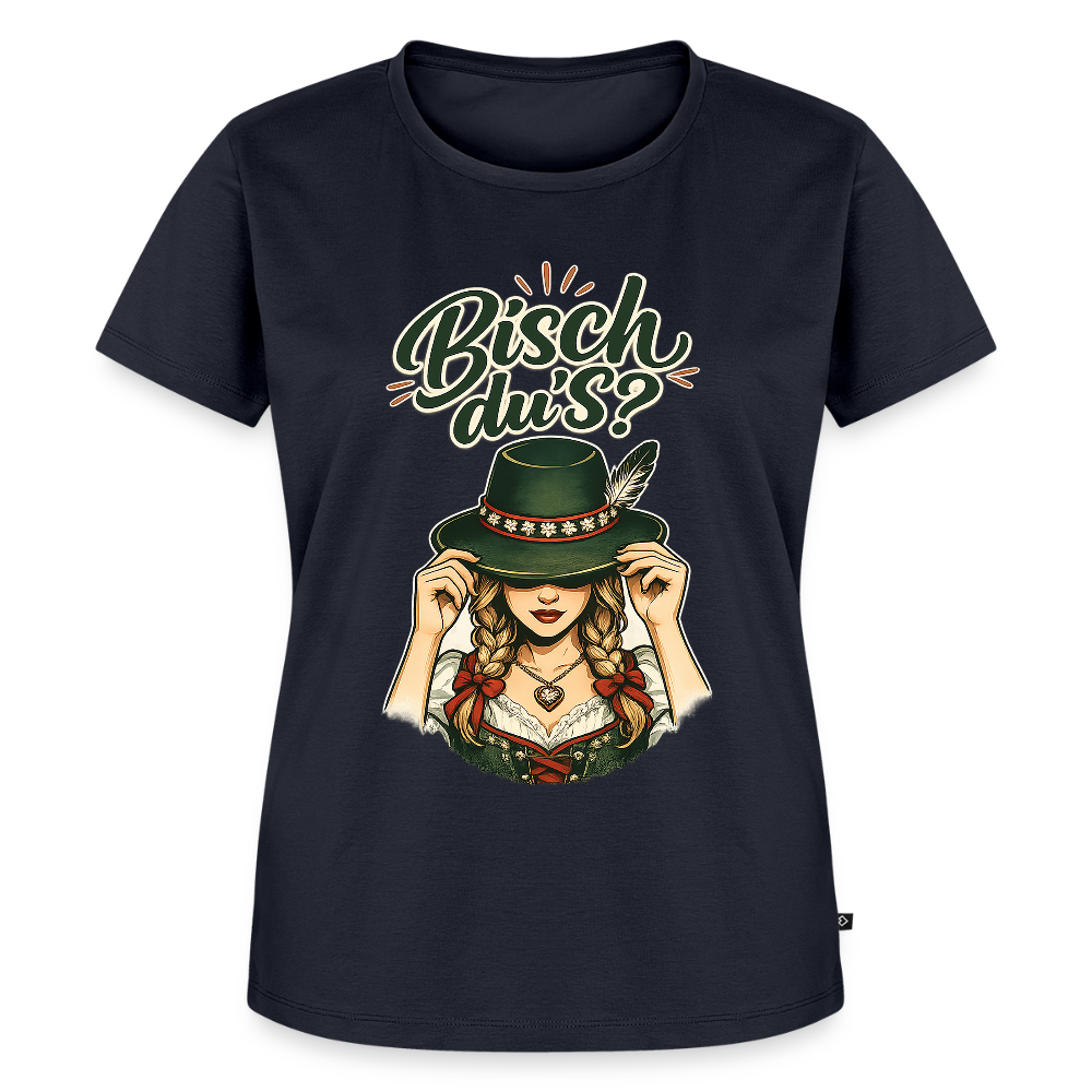 Bisch du’s? – Der Blick sagt alles | Frauen Premium T-Shirt - Navy