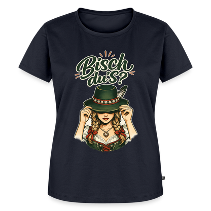 Bisch du’s? – Der Blick sagt alles | Frauen Premium T-Shirt - Navy