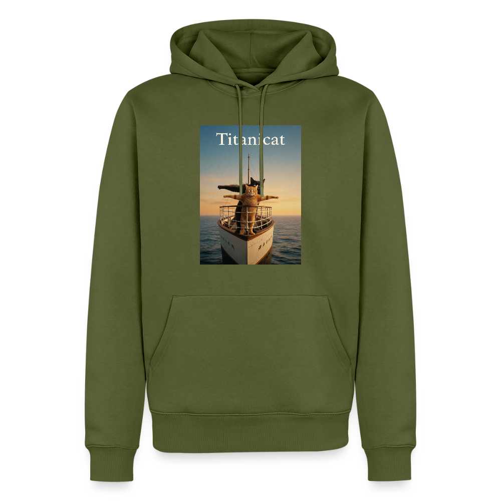 Titanicat – Ich bin der König der Kratzbäume | Männer Premium Hoodie - Khaki