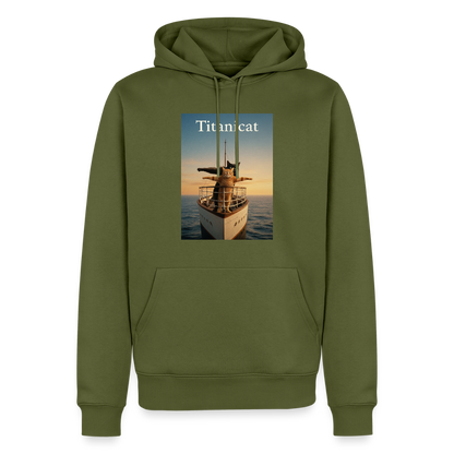 Titanicat – Ich bin der König der Kratzbäume | Männer Premium Hoodie - Khaki