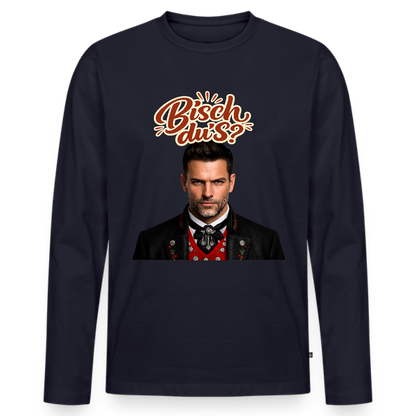Bisch du’s? – Schwarzwaldkerl | Männer Premium Bio Langarmshirt - Navy
