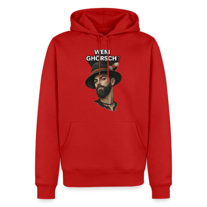 Wem ghörsch? – Alemannische Klärung | Männer Premium Hoodie - Rot