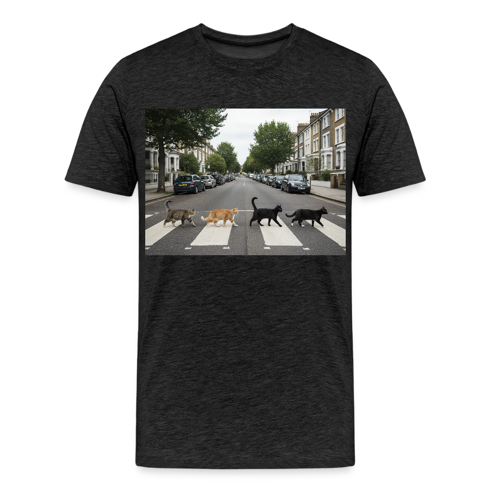 The Purrfect Crossing – Wir waren vor der Band da | Männer Premium T-Shirt - Anthrazit