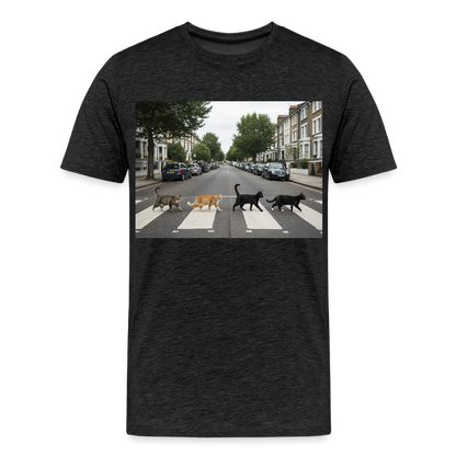 The Purrfect Crossing – Wir waren vor der Band da | Männer Premium T-Shirt - Anthrazit